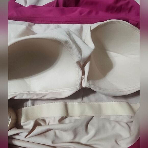 Kona Sol one piece one shoulder ruffles Swimsuit  Size 18 - Picture 3 of 4